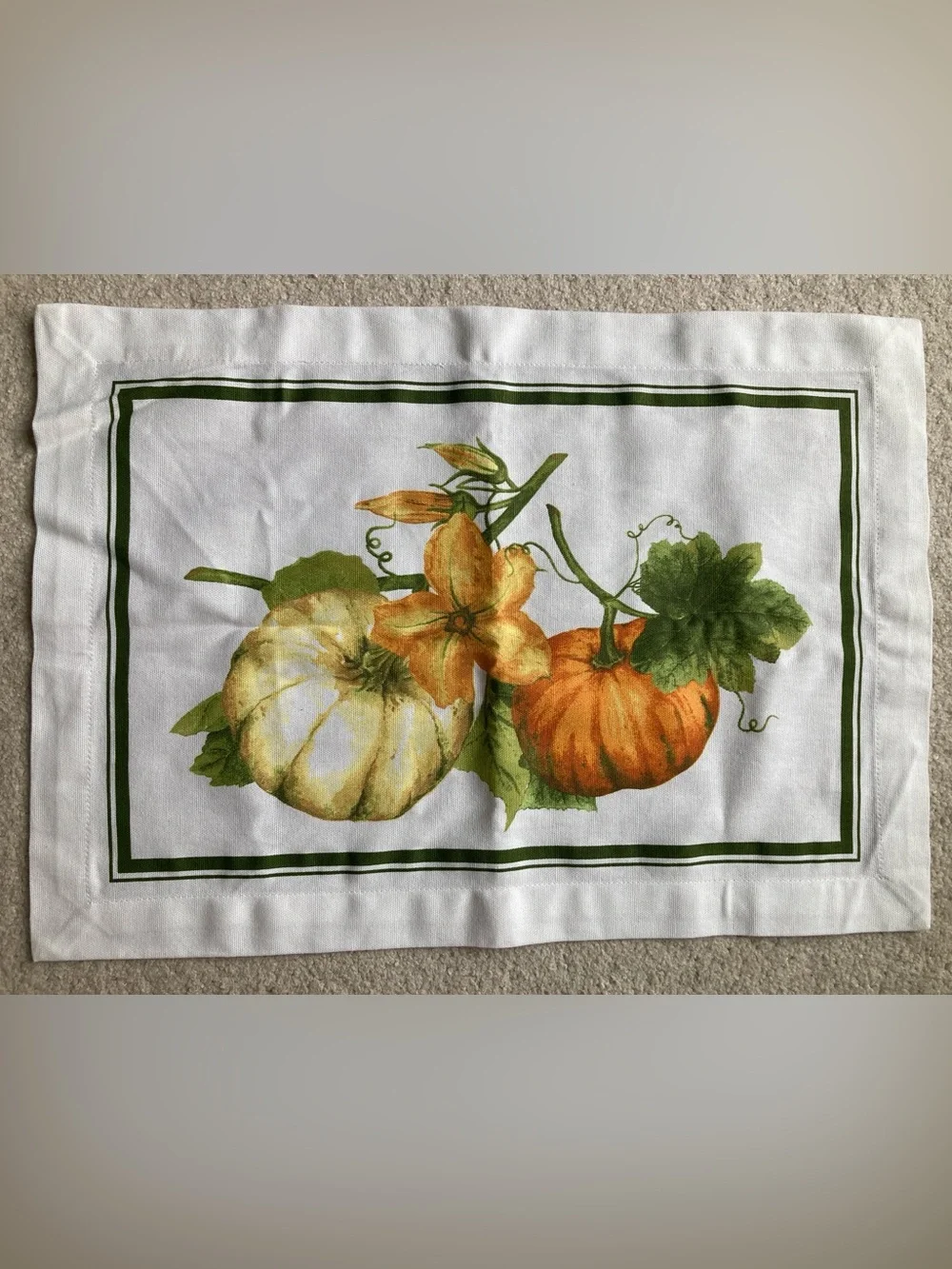 Sur La Table autumn harvest set of 4 cotton placemats - like new